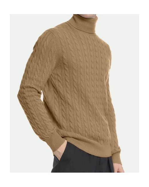 Malo Brown Turtle Neck for men