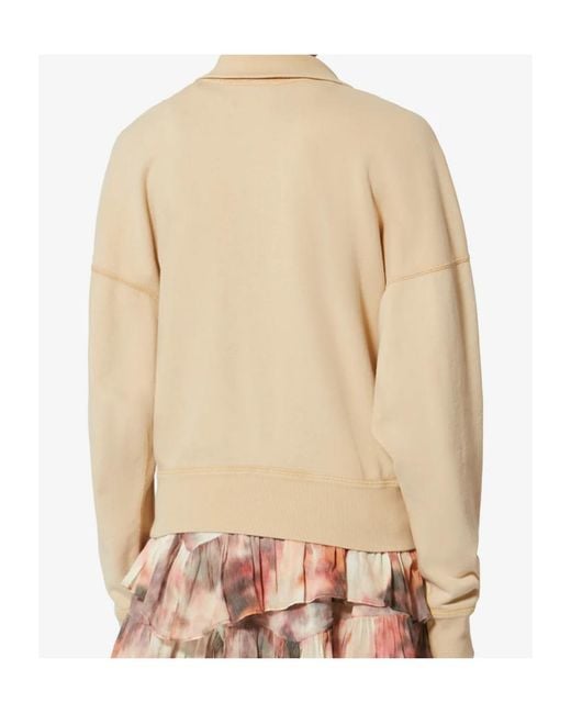 Isabel Marant Natural Isabel Marant Étoile Ross Stand-Up Collar Sweatshirt
