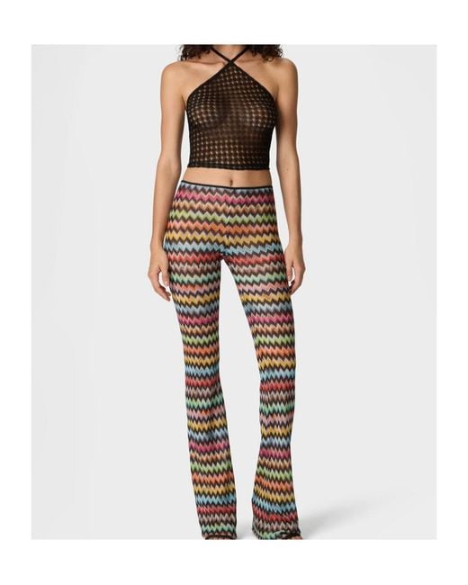 Missoni Black Haut En Dentelle À Dos Nu