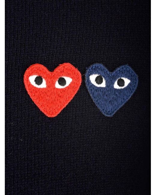 COMME DES GARÇONS PLAY Blue Cardigans