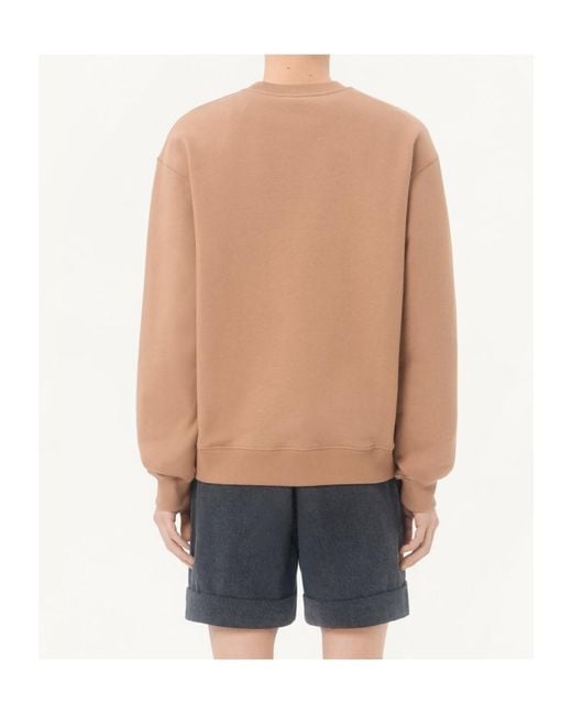 Valentino Natural Cotton Sweatshirt With Vlogo Embroidery for men
