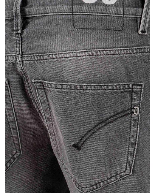 Dondup Gray Brighton Carrot Fit Jeans for men