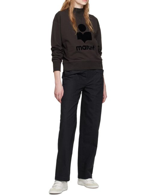 Isabel Marant Black Isabel Marant Étoile Moby Logo Sweatshirt