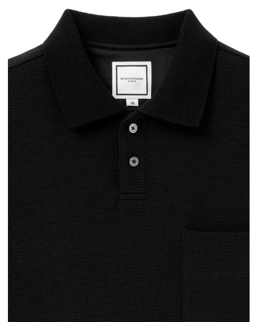 Wooyoungmi Black Pocket Polo Shirt for men