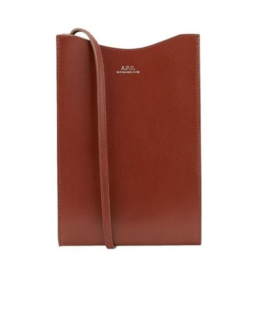 A.P.C. Red Jamie Noisette Neck Pouch