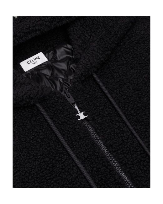 Céline Black Zipped Hoodie for men