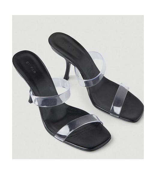 By Far Multicolor Clara Square Toe Heeled Mules