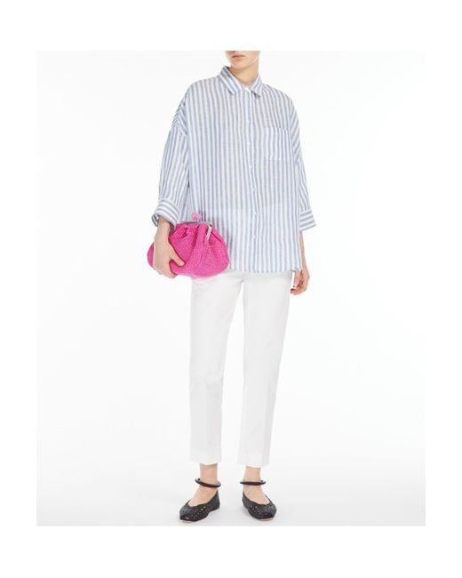 Weekend by Maxmara White Cotton Trousers