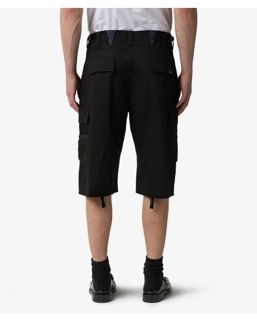 ANDERSSON BELL Black Cargo Pocket Bermuda Shorts for men