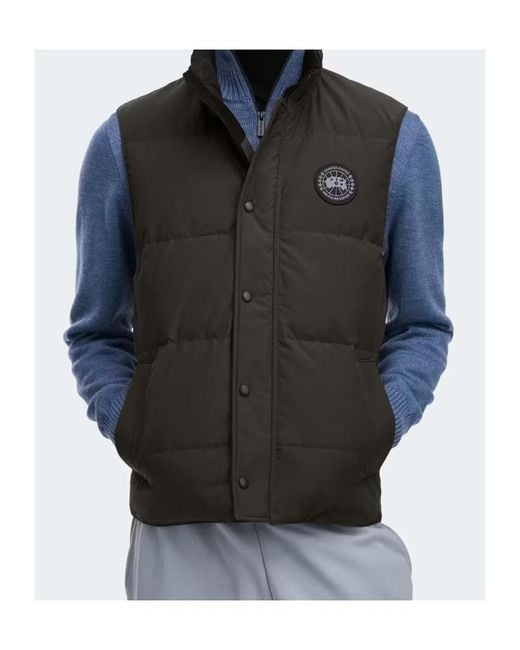 Canada Goose Black Padded Appliqué Jacket for men