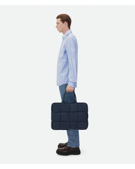 Bottega Veneta Blue Large Arco Padded Tote Bag for men