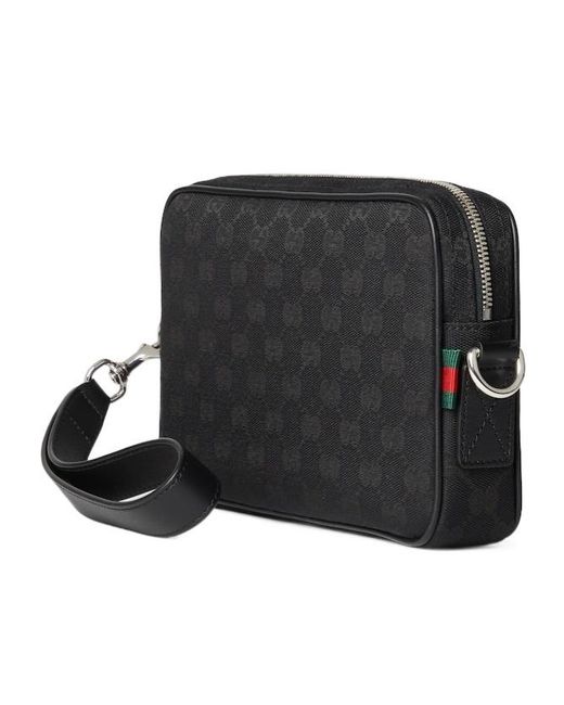 Gucci Black Gg Small Crossbody Bag for men