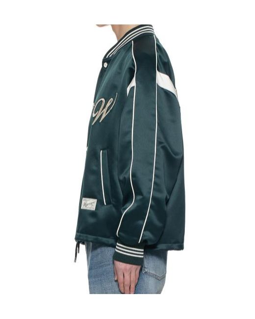 Wooyoungmi Black Contrast Trim Bomber Jacket for men