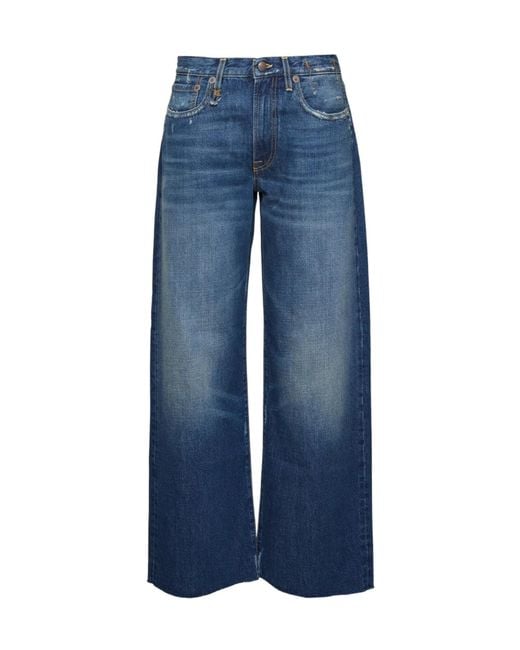 R13 Blue D'Arcy Belt Loop Jeans