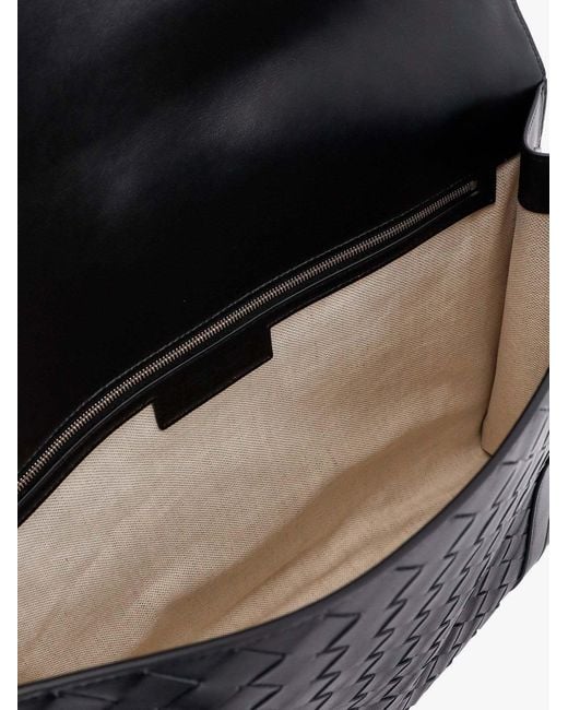 Bottega Veneta Black Intrecciato Briefcase for men