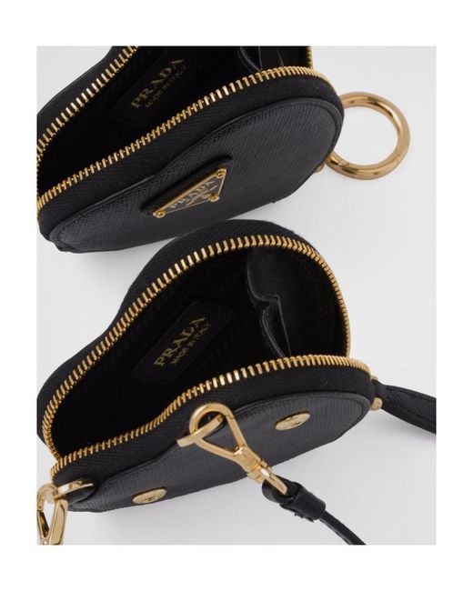 Prada Black Saffiano Leather Mini Pouch