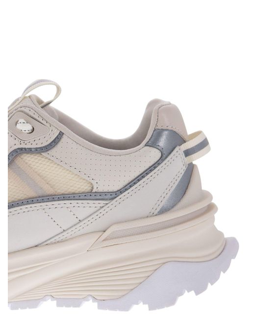 Moncler White Lite Runner Low-Top Sneakers
