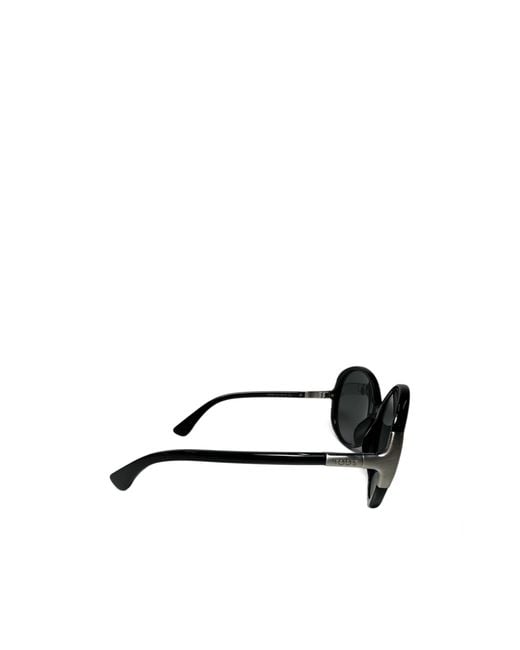 Tod's Black Round Logo Sunglasses for men