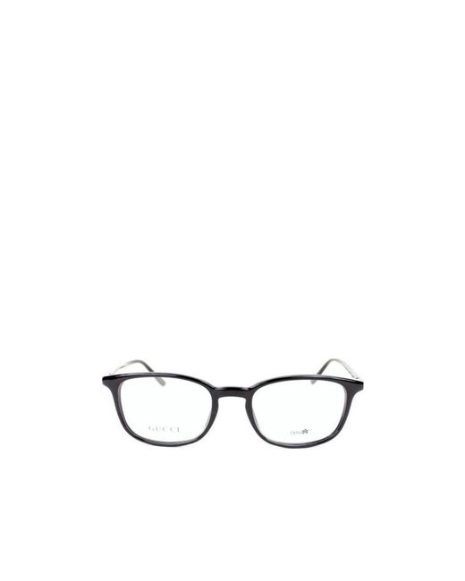 Gucci White Logo Detail Flat Lens