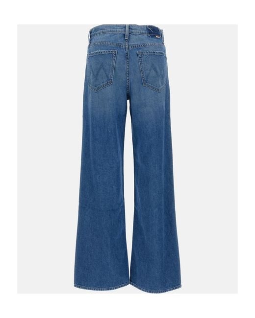 Mother Blue The Rerun Zip Sneak Jeans