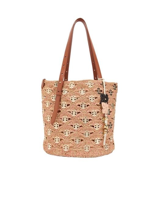 Rabanne Brown Casual Bucket Bag