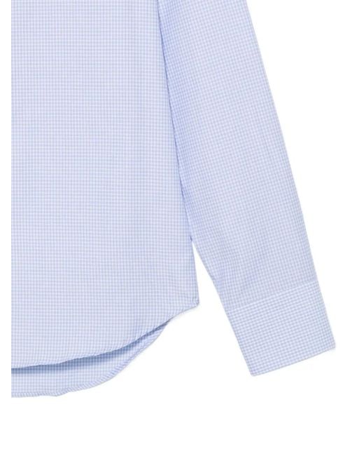 Canali Blue Long Sleeve Shirt for men