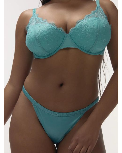 LoveStories Blue Mid-Rise Briefs