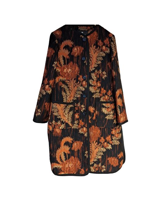 Etro Brown Long-Sleeved Coat