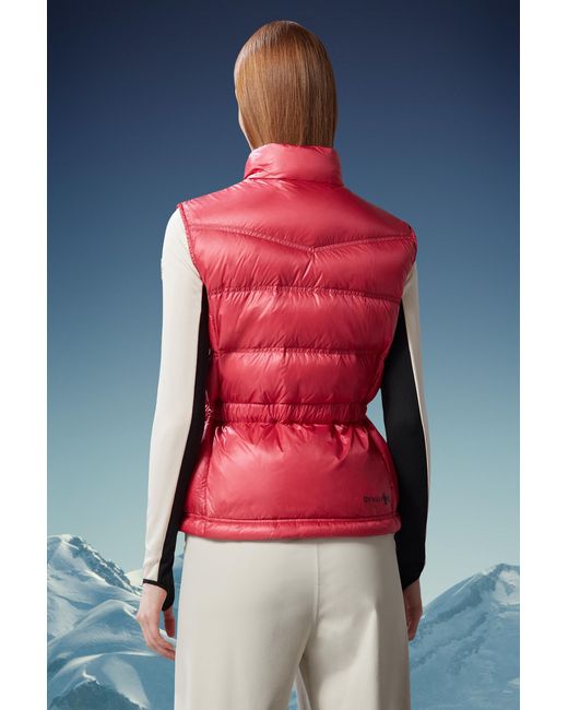 Moncler Red Arolles Down Gilet