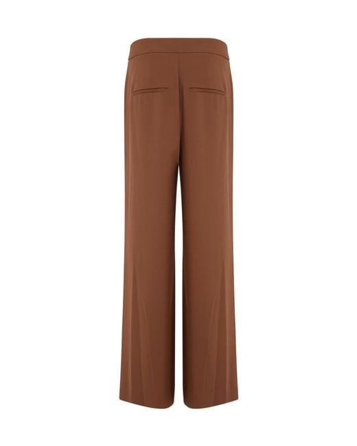 Veronica Beard Brown Creased Casual Pants