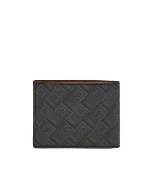 Ferragamo Black Ferragamo Monogram Wallet for men