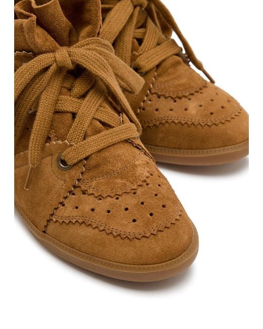 Isabel Marant Brown Height-Increasing Sports Shoes