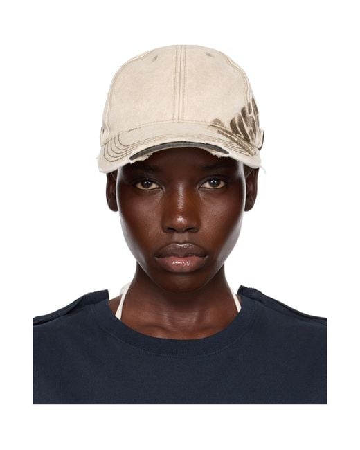 Martine Rose Blue Roll Back Baseball Cap