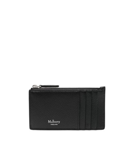 Mulberry Black Continental Zipped Cardholder