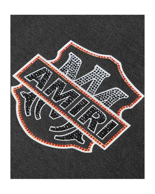 Amiri Black Loose-Fitting Short-Sleeve T-Shirt for men