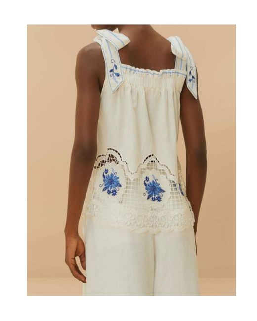 Farm Rio Blue Bow Vest