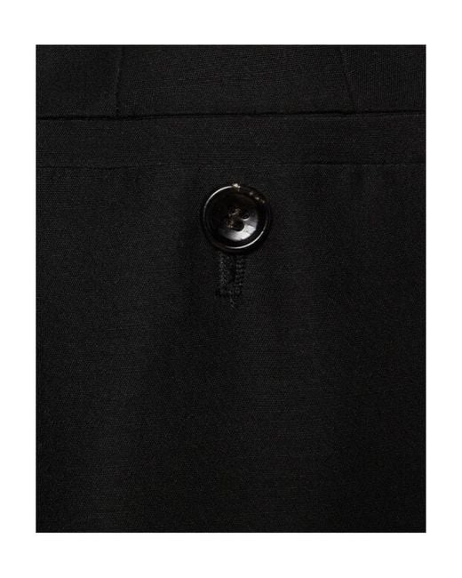 Gucci Black Pleated Front Trousers