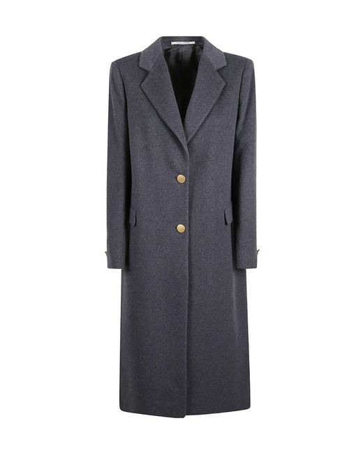 Tagliatore Gray Single Breasted Coat