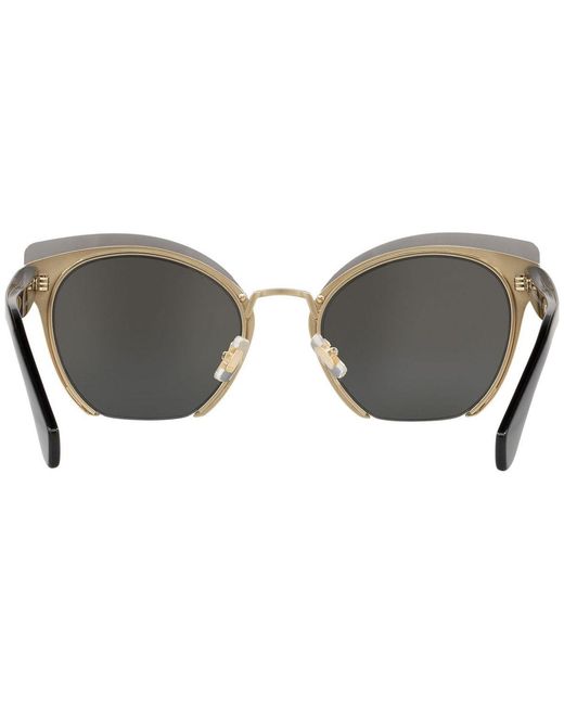 Miu Miu Metallic Logo Sunglasses