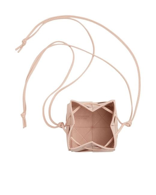 Bottega Veneta Pink Cassette Mini Bucket Bag