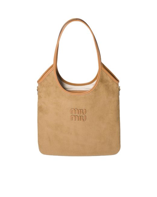 Miu Miu Natural Ivy Corduroy Bag