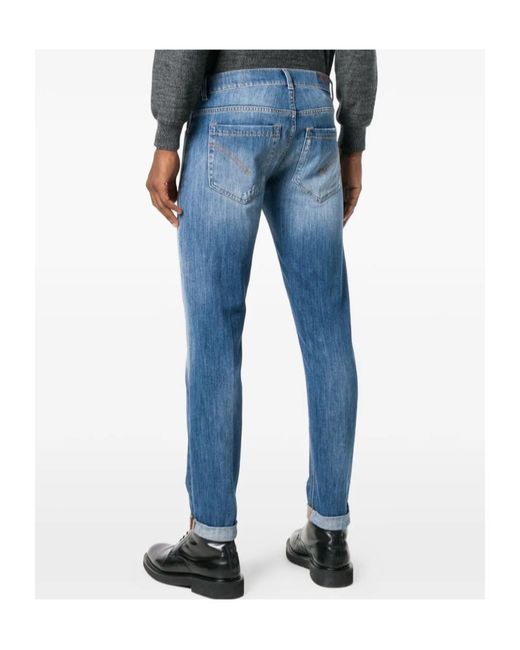 Dondup Blue Stonewashed Jeans for men