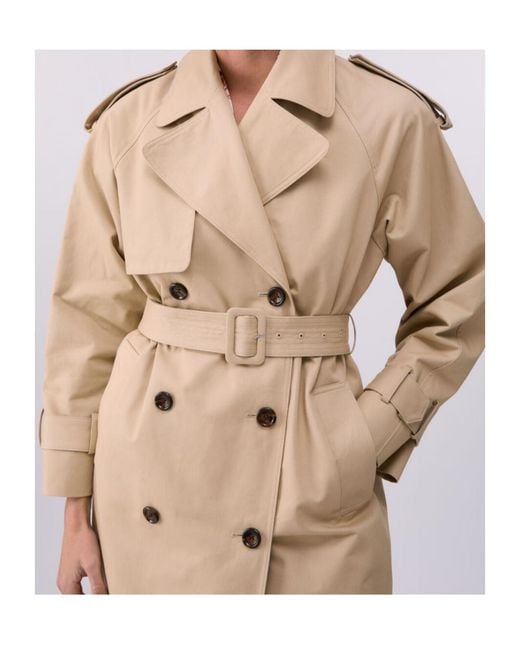 Liu Jo Natural Embellished Trench Coat