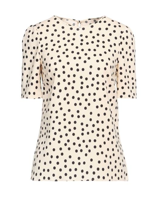 Dolce & Gabbana White Polka-Dot Top