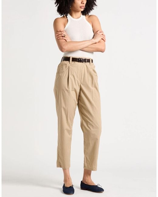Brunello Cucinelli Natural Plain Colour Casual Trouser