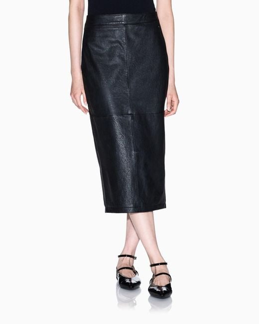 ARMANI EXCHANGE Black Zipper Skirt