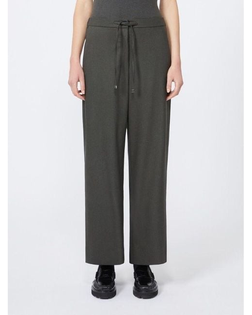 Max Mara Gray 'S Floria Drawstring Wide Leg Trousers