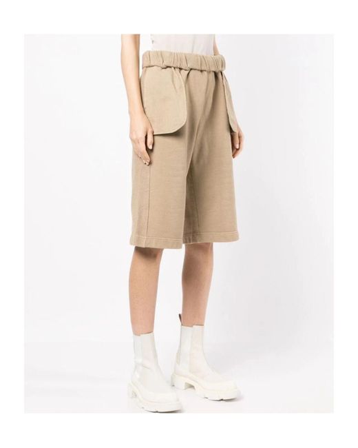 Dion Lee Natural Cotton Knee-Length Shorts