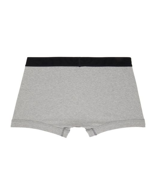 Tom Ford Gray Boxer Logo Underwear for men