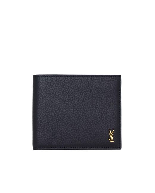 Saint Laurent Blue Single-Fold Wallet for men